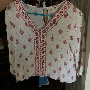 LA hearts flowy shirt